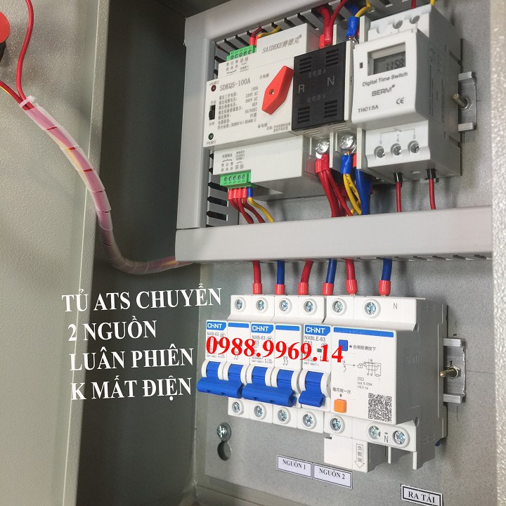 Tủ ATS tự động chuyển luân phiên 2 nguồn điện