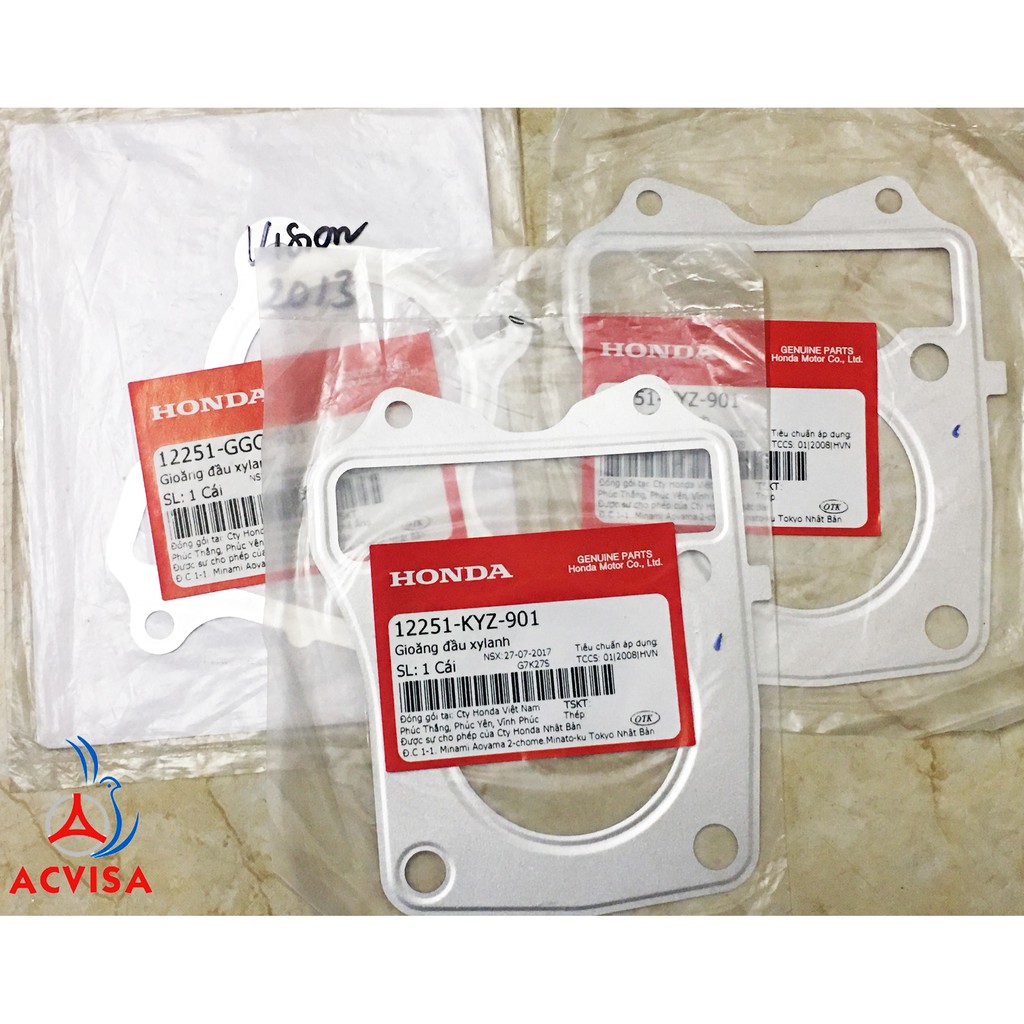 Gioăng đầu xy lanh của xe  DISK/CAST FI FUTURE ,FI FUTURE , FUTURE 125 , CABURATOR , FUTURE X FI (12251-KYZ-901