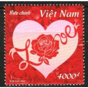 Tem sưu tập MS 1154 Tem Việt Nam 2020 Tem Tình yêu có hương thơm