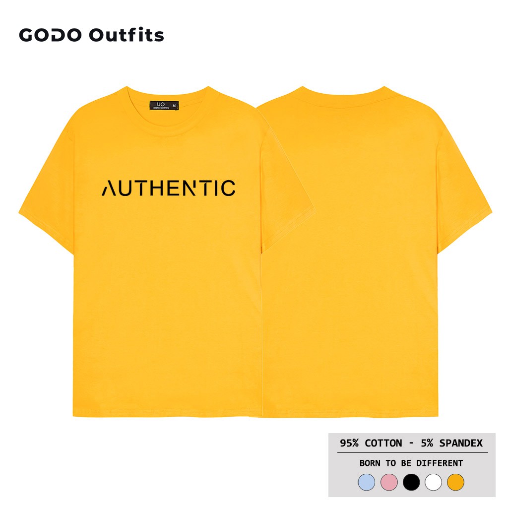 ⭐ ÁO THUN TAY NGẮN NAM NỮ GODO OUTFITS IN AUTHENTIC ATR09