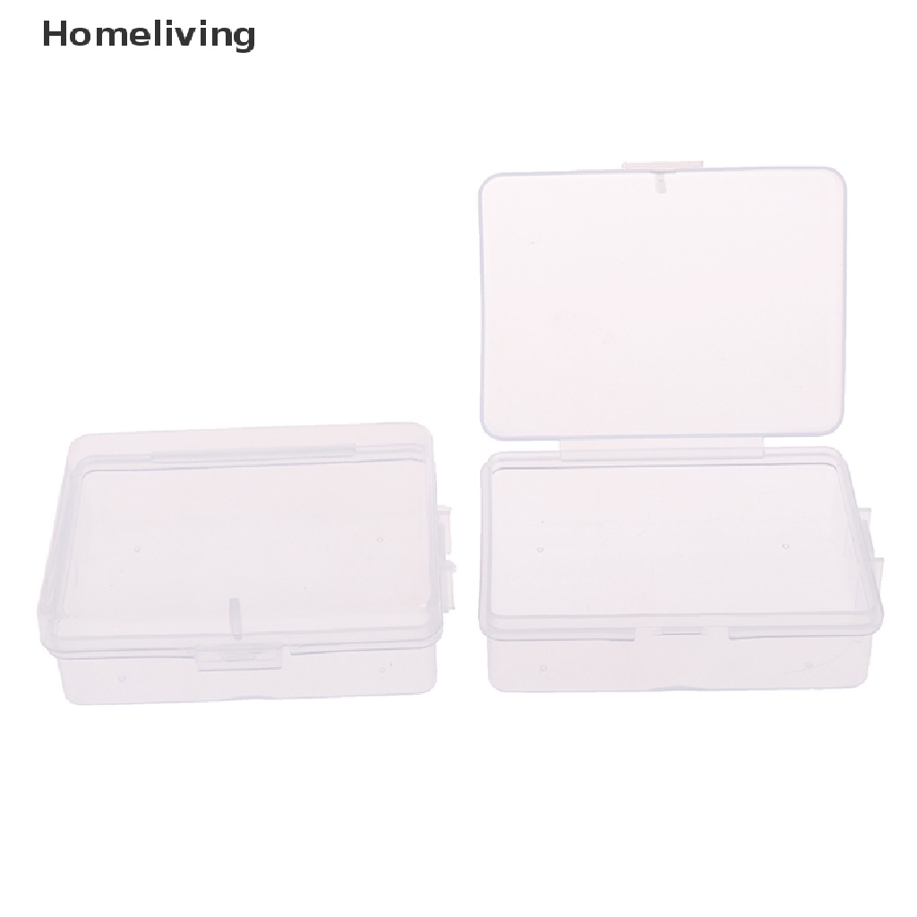 Set 10 Hộp Nhựa Trong Suốt Hình Chữ Nhật Đựng Trang Sức Tiện Dụng