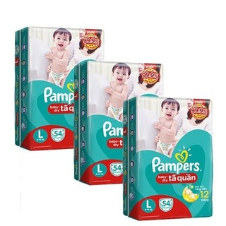 Bỉm pampers quần m60 l54 xl48