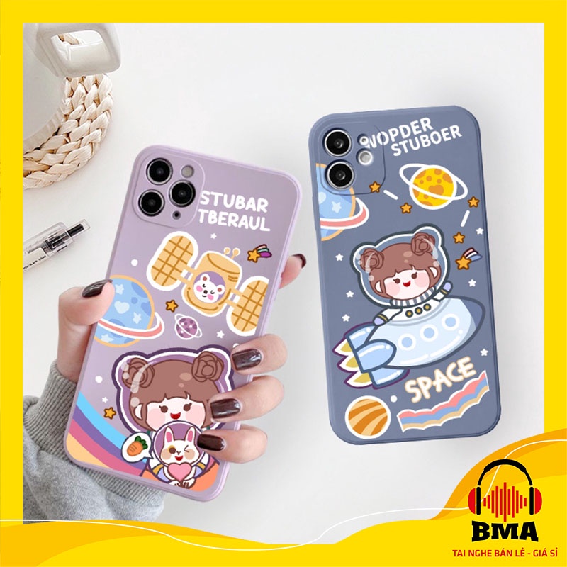 Ốp lưng xiaomi redmi 10/10C/note 10/note 11/note 8/note 9s/note 7/9A/note 8pro/9/8/11T mẫu dẻo cạnh vuông Space Tubal #6