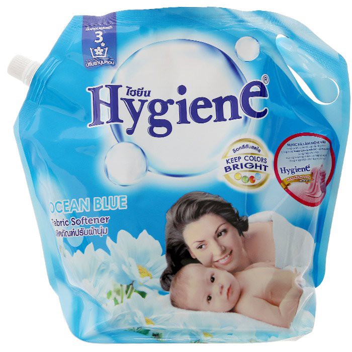 Nước xả vải Hygiene (túi 1800ml) màu xanh dương Ocean Blue