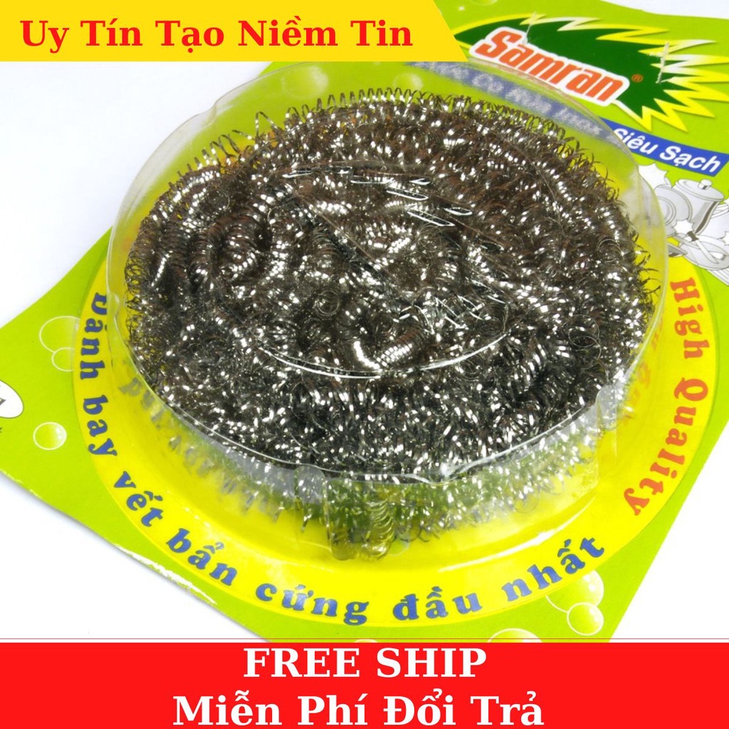 Miếng cước cọ xoong nồi inox siêu sạch hình tròn