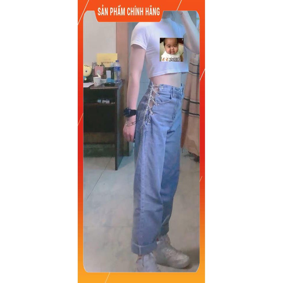 Oder quần jeans dây xích đan hông chất lừ ulzzang kèm ảnh thật(sẵn s)