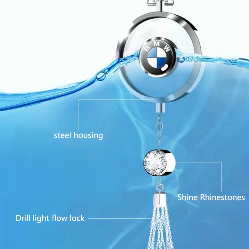 Dây Treo Nước Hoa Xe Hơi Đính Ren Kim Loại Độc Đáo