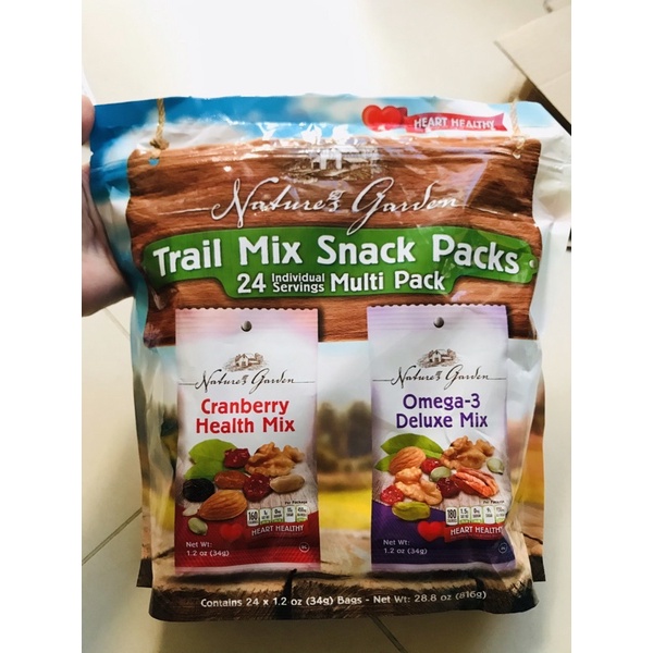 Hạt tổng hợp Nature's Garden trail Mix 816g (24gói) 12/2022