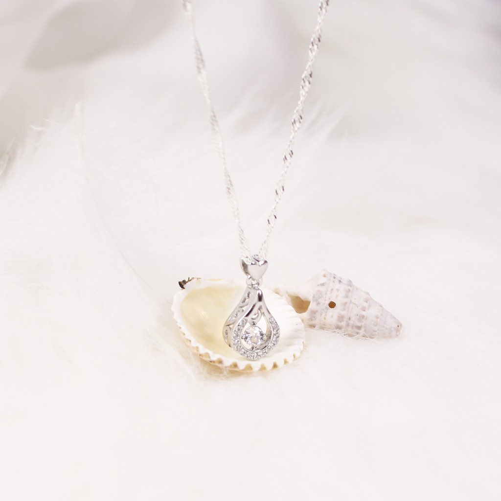 Dây chuyền mặt giọt lệ đính pha lê lấp lánh thời trang cao cấp cho nữ ANTA Jewelry - ATJ3616