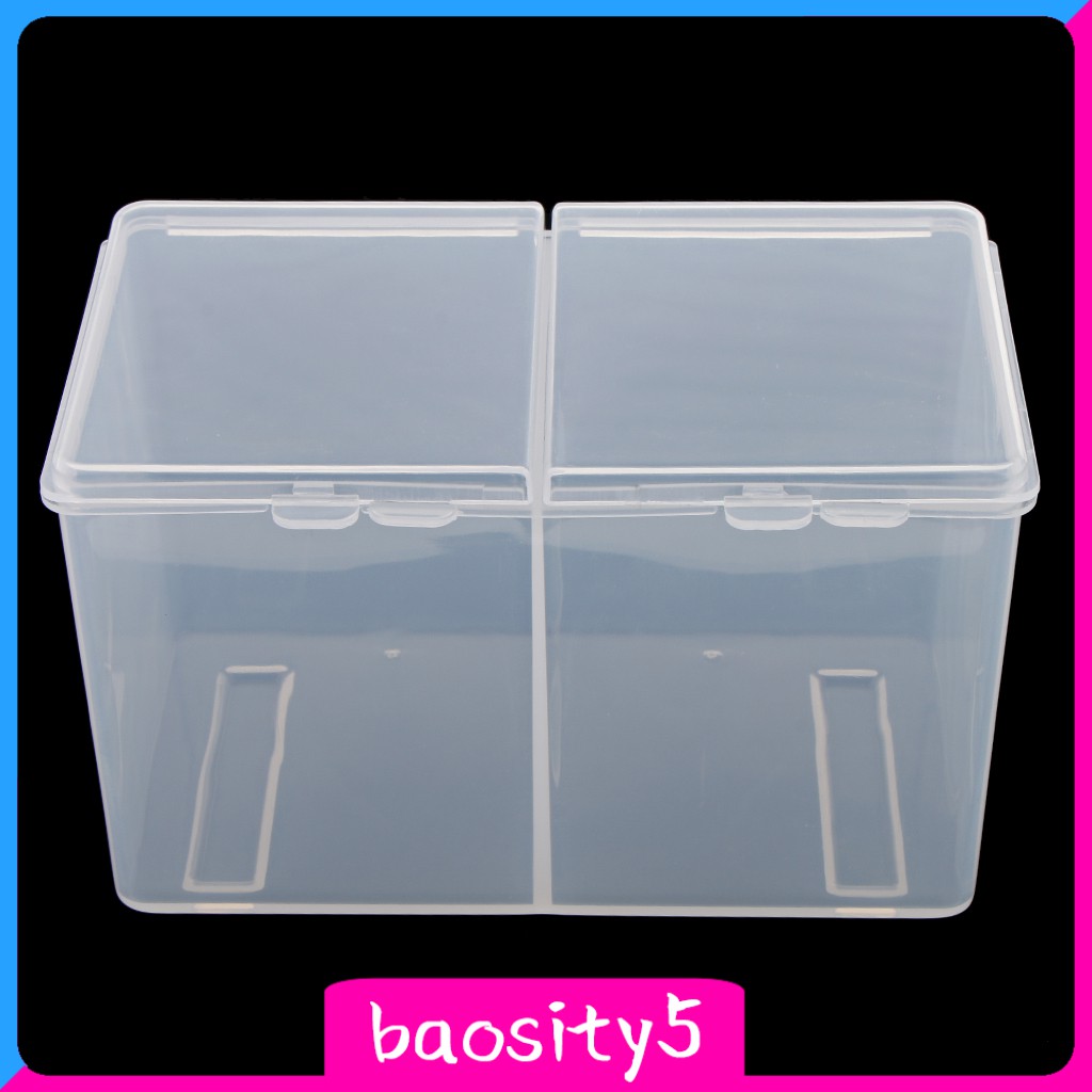 (Hàng Mới Về) Hộp Đựng Bông Tẩy Trang 2 Ngăn Bằng Nhựa Tiện Dụng | BigBuy360 - bigbuy360.vn