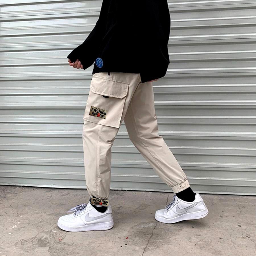 ❤️ VẢI ĐẸP ❤️ Quần Jogger Kaki Túi Hộp nam nữ dán gấu MÀU đen nam dài thể thao | BigBuy360 - bigbuy360.vn