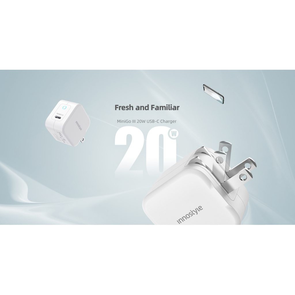 Sạc Nhanh InnoStyle UsbC PD 20W Minigo III White