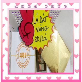 Lá dát vàng chơi slime,trang trí handmade