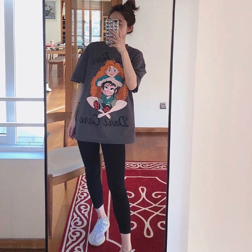 Áo Thun Nữ Ngắn Tay Plus Size Thời Trang Hàn Quốc