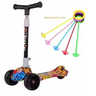 XE TRƯỢT SCOOTER THĂNG BẰNG 3 BÁNH PHÁT SÁNG MẪU MỚI 2020-SIÊU RẺ SHOPEE