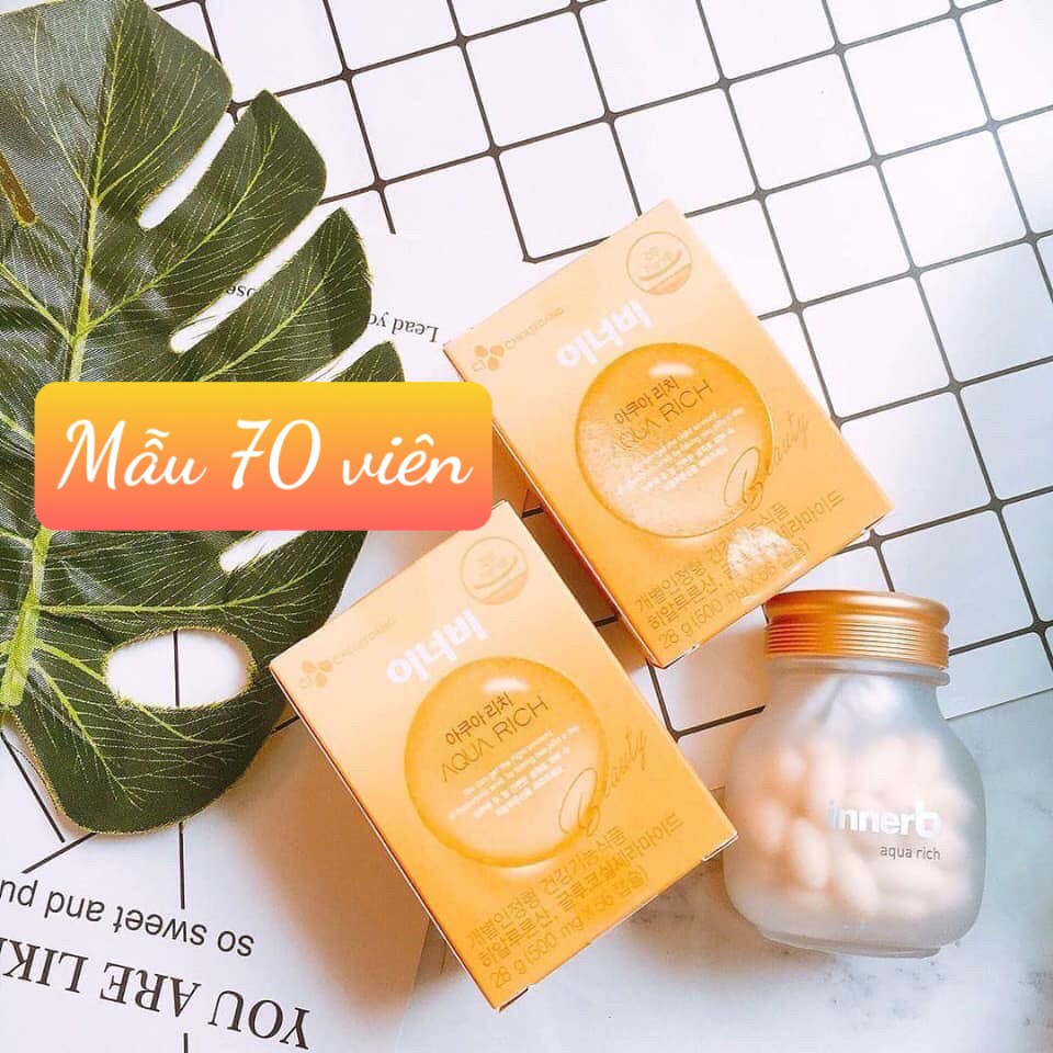 [Hộp 70v] VIÊN CẤP NƯỚC INNERB AQUA RICH HÀN QUỐC