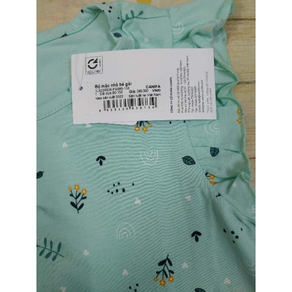 Bộ mặc nhà cotton bé gái Canifa