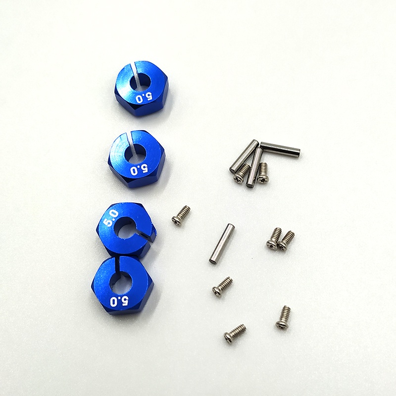 Bộ 4 ốc vít điều hợp lục giác 5/6/7mm 12mm cho xe tải điều khiển từ xa HSP HPI Tamiya Traxxas Slash