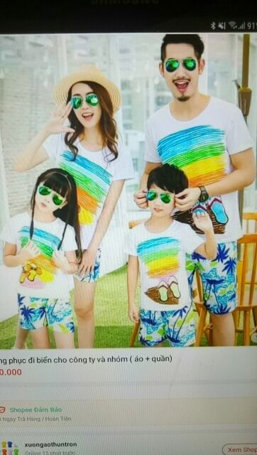 Sét đồ đi biển  chất đẹp giá rẻ vô địch đồ gia đình đi biển