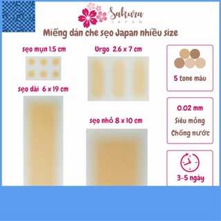 Miếng dán che sẹo Japan Sakura miếng dán che khuyết điểm nhiều màu, nhiều size, chống nước