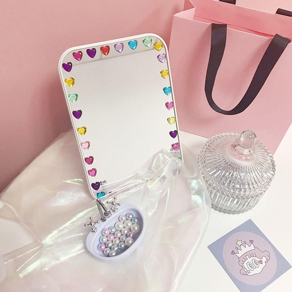 PEWANY Sticker Dán Trang Trí Điện Thoại / Laptop / Sổ Tay Hình Trái Tim Đính Đá DIY