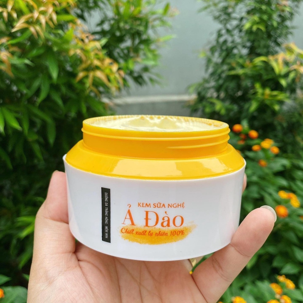 Mộc Nhan Natural, Kem Sữa Nghệ Ả Đào, Giúp Sáng Da, Mờ Thâm, Dưỡng Ẩm, Chống Oxy Hóa, Da Mịn Màng