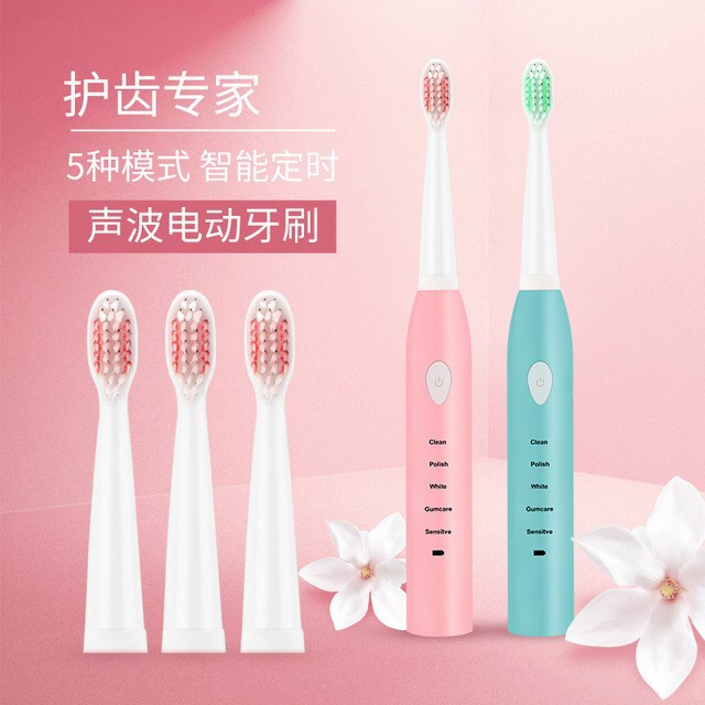 Bàn chải đánh răng tự động Nhật Bản MELISSA - Hàng chính hãng bảo hành 2 năm - Tặng 3 đầu chải thay thế - Soleil Care