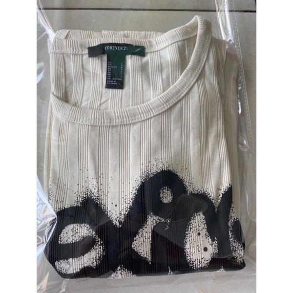 (40-80kg) Áo croptop thun gân form lửng f21 vnxk tay dài bo ống phom rộng freesize tshirt,bé gái size đại,xuất khẩu