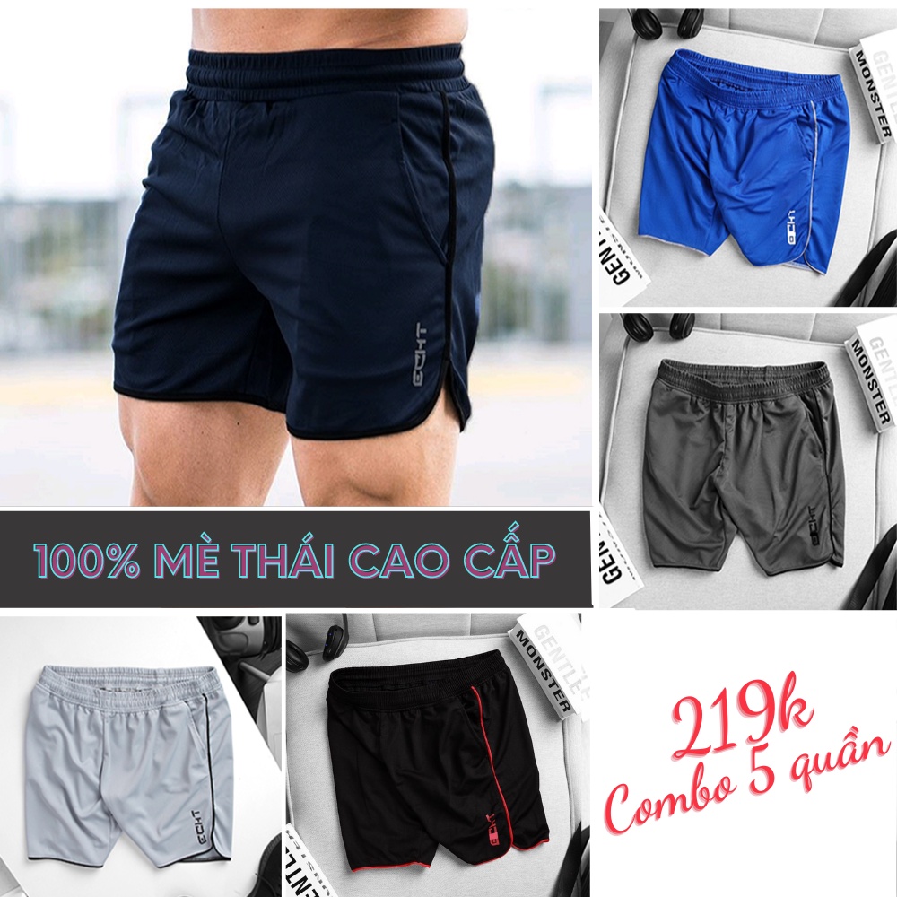 [COMBO 5] Quần short thể thao nam quần đùi chạy bộ chơi thể thao form chuẩn fullsize 5 màu trẻ trung - 𝗤𝗗𝗘𝗖𝗛𝗧