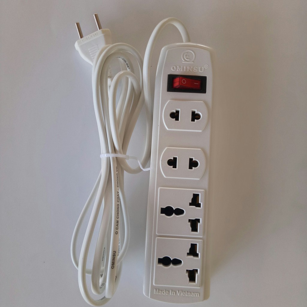 Ổ cắm điện lõi sứ chống cháy OMINSU 1200W, 6500W siêu chịu tả