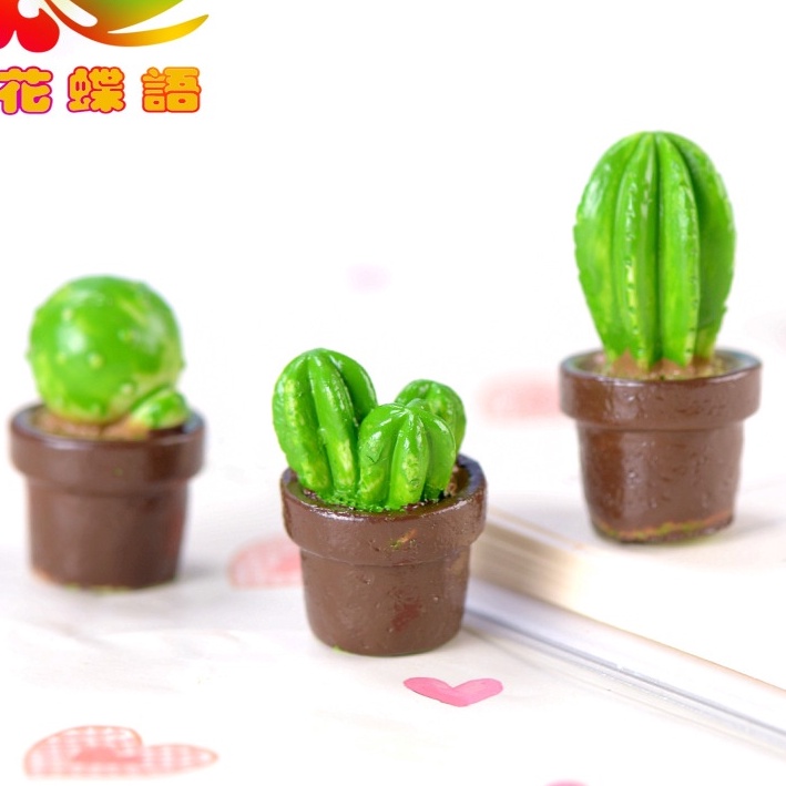 Chậu xương rồng tiểu cảnh mẫu 3 dùng trang trí nhà mô hình, chậu cây cảnh...- TN2016