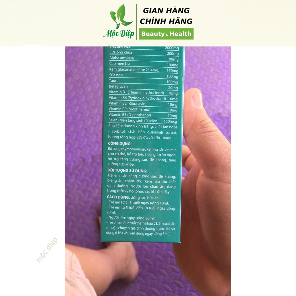 Siro tăng cường đề kháng cho bé và người lớn Thymo Gold giúp tiêu hóa  tốt ăn ngon hơn - Mộc Diệp