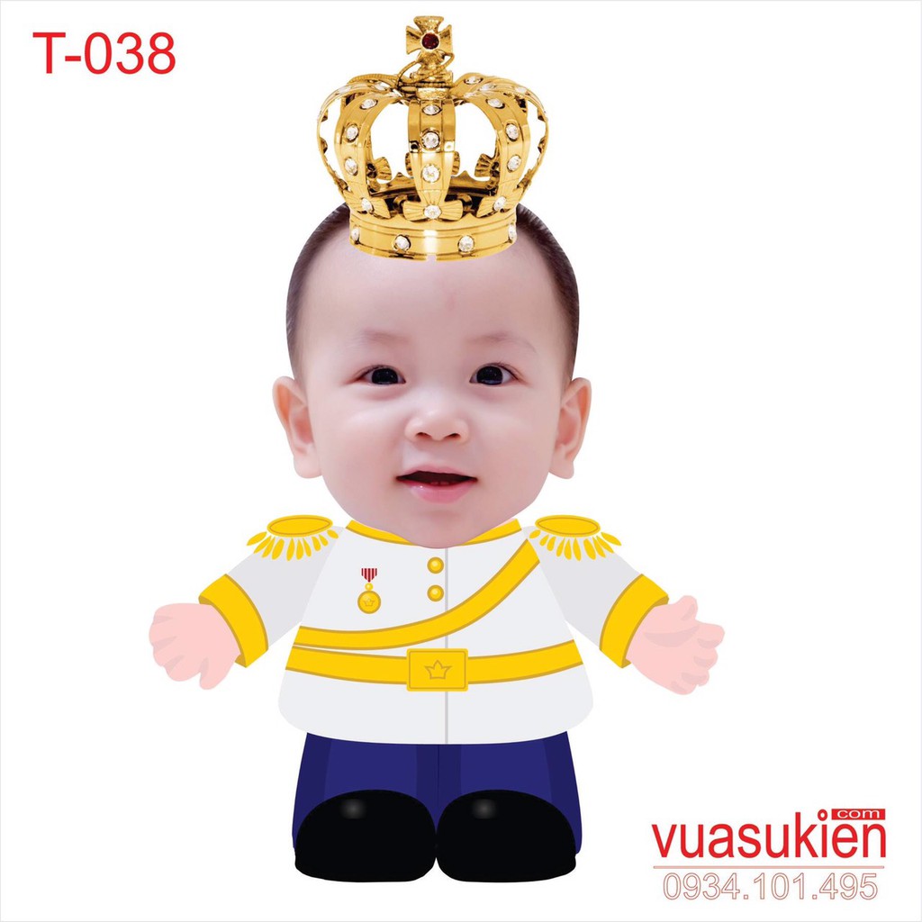 Chibi trang tri sinh nhật cho bé trai cao 20cm