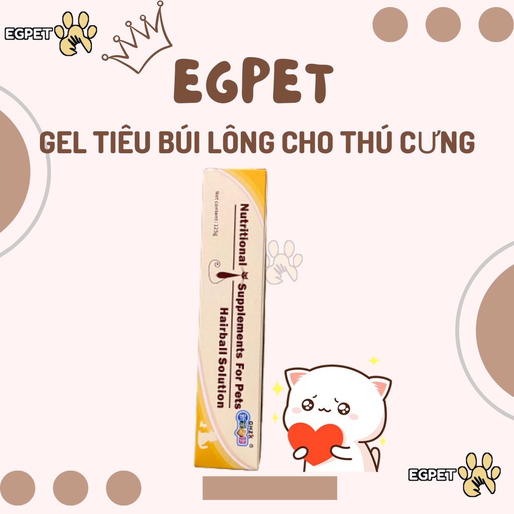 Gel dinh dưỡng cho mèo chó cao cấp 125g  tăng cường dinh dưỡng và khoáng chất giúp mèo ăn ngon mượt lông