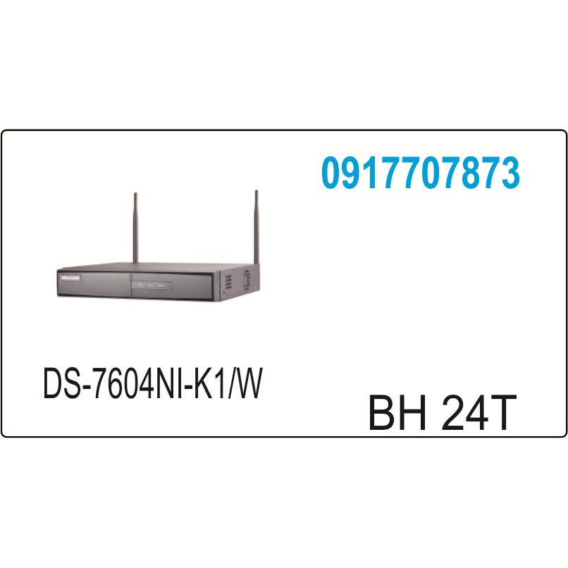 Đầu ghi NVR 4 kênh  - Hỗ trợ Wifi DS-7604NI-K1/W