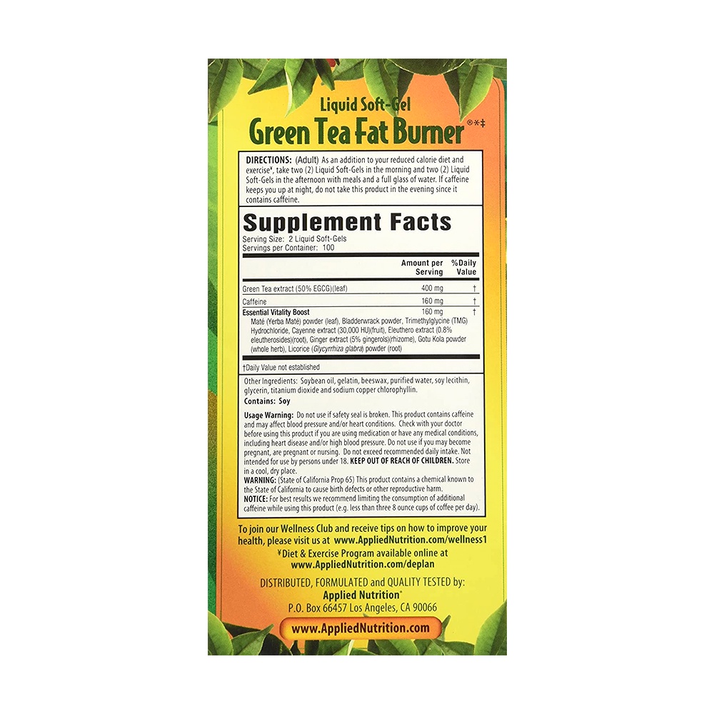 Viên uống giảm cân từ trà xanh Green Tea Fat Burner 200 viên của Mỹ