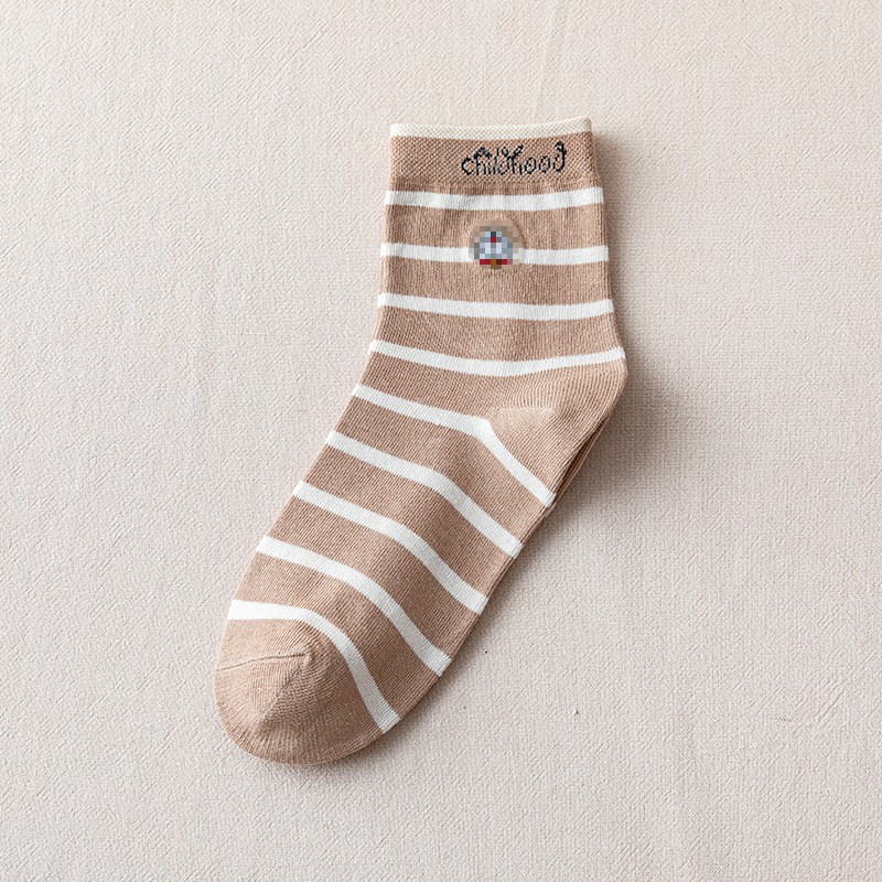 Tất nữ Ulzzang cao cổ chủ đề gấu nâu siêu xinh