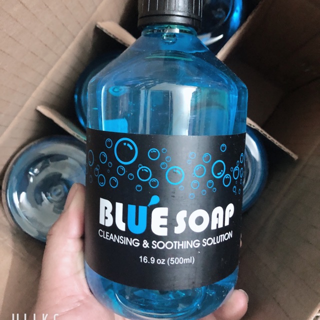 blue soap 500ml vệ sinh xăm