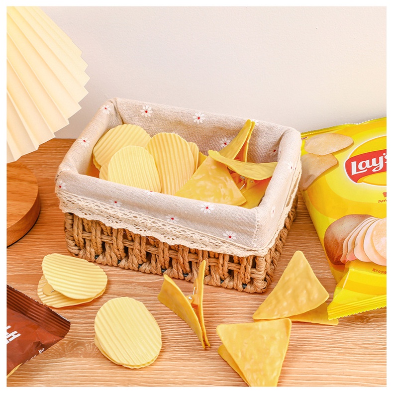 Kẹp Đóng Gói Snack Khoai Tây Sáng Tạo Dành Cho Văn Phòng/Học Sinh