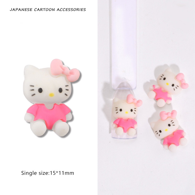 Bộ Phụ Kiện Trang Trí Móng Tay 3D DIY Hoạt Hình Đáng Yêu