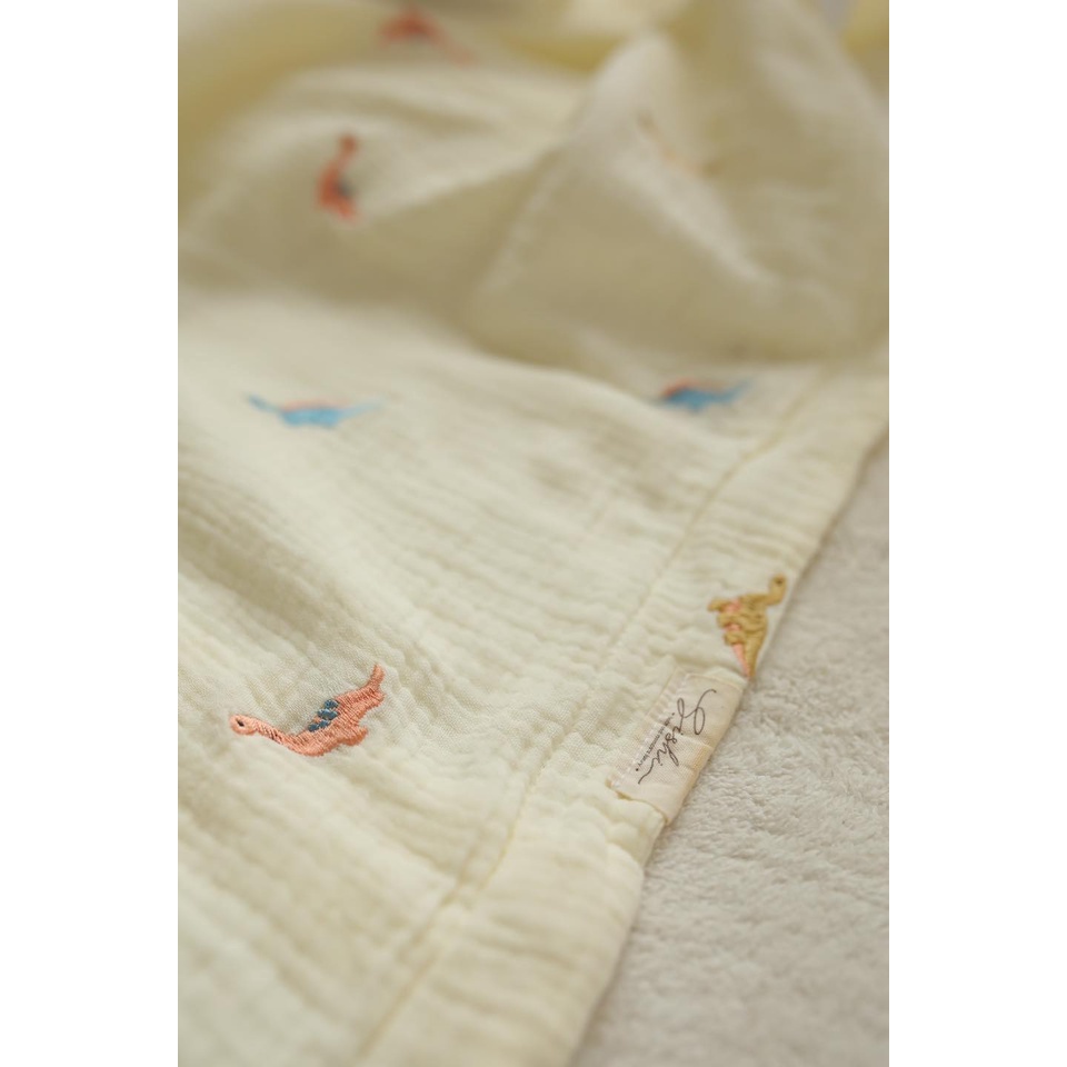 Set chăn gối đa năng vải xô muslin SISHI phong cách Hàn Quốc/ Set chăn gối đi lớp