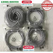 Dây Cáp Mạng Bấm Sẵn 2 Đầu KINGMASTER dài 30M - 40M UTP CAT 5E- Đầu Đúc