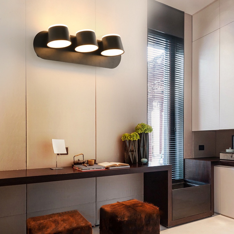 Đèn Tường Trong Nhà 360° Đèn led Gắn Tường 24W Có Thể Điều Chỉnh Độ Sáng