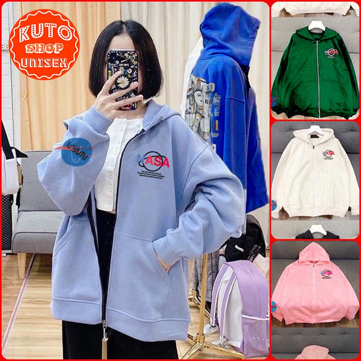ÁO HOODIE Phi Hành Gia Nỉ Ngoại Cao Cấp
