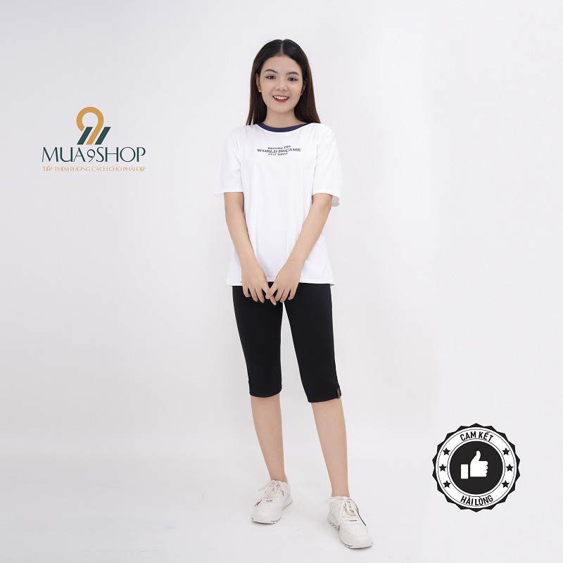 Quần legging nữ lửng ngố mua9shop cạp cap chất vải đẹp | BigBuy360 - bigbuy360.vn