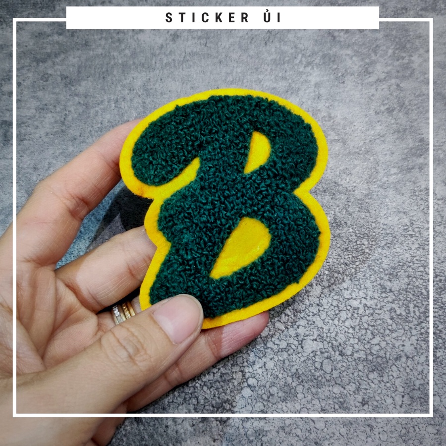 Sticker ủi áo Cao cấp - CÓ SẴN KEO ỦI - sticker vải dùng làm miếng vá áo, phụ kiện trang trí quần áo, balo, giày, nón
