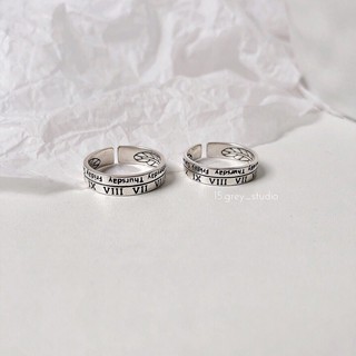 𝗥𝗜𝗡𝗚 | Nhẫn khắc số La Mã bản lớn Unisex