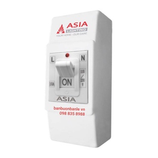 Cầu dao tự động vỏ trắng aptomat 2p1e asia
