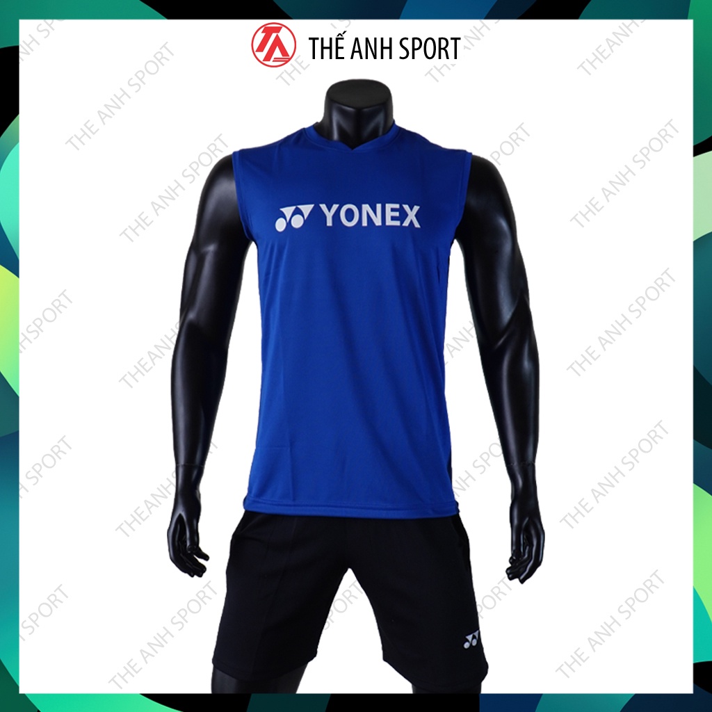 Áo cầu lông training ba lỗ, áo yonex tập luyện và thi đấu cầu lông chất liệu mát mẻ