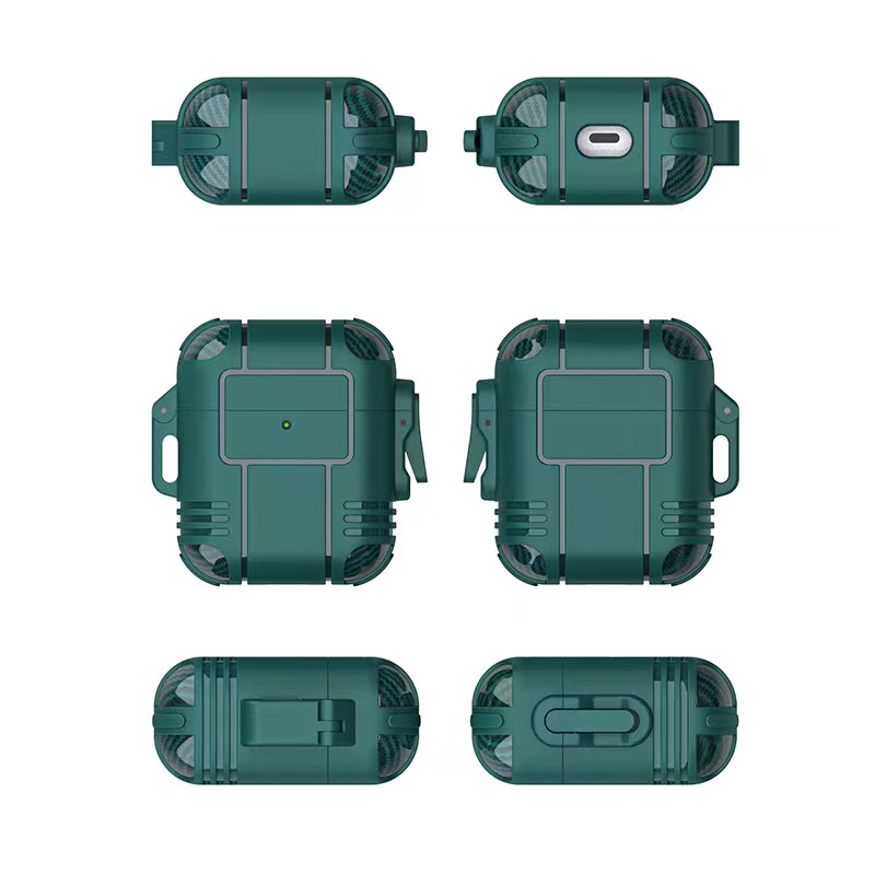 Ốp Hộp Đựng Tai Nghe Nhét Tai TPU Chống Rơi Có Móc Khóa Cho Airpods 3 Pro AirPods1/2 Pro